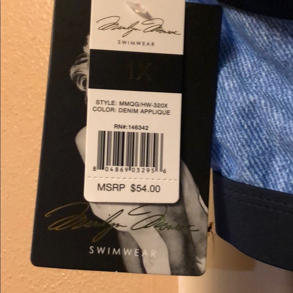 Plus size 2 piece swimsuit shaper panels, push up - Picture 6 of 8